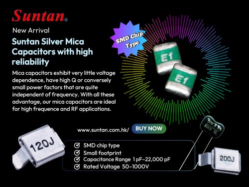 Introducing the New Arrival: Suntan Silver Mica Capacitors with High Reliability for High-Frequency and RF Applications